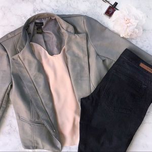 Anne Taylor Faux leather Moto jacket